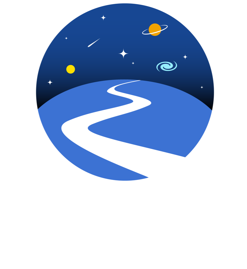 Astro-Journeys Logo - White version