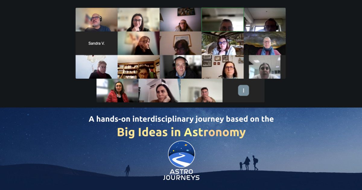 Astro-Journeys Online Event with Portuguese Educators