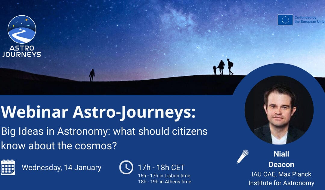 Webinar – Big Ideas in Astronomy: What Should Citizens Know About the Cosmos?