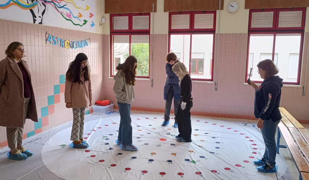 NUCLIO Promotes Human Orrery Activity During School Day in Setúbal