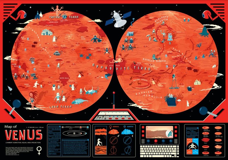 Children’s Planetary Maps: Venus