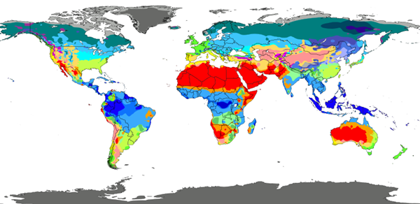 Continental climate and oceanic climate